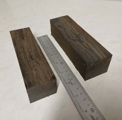 Irish bog oak knife - bog, blanks
