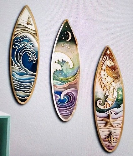 3pcs boho surfboard marine - boho,