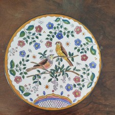 Ceraplat Ceramic Decorative Plate with birds Spanish