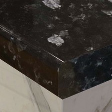 Black Granite 2m x 600mm x 28mm Laminated Kitchen Worktop, Easy to install
