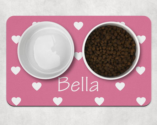 Personalised pet bowl mat
