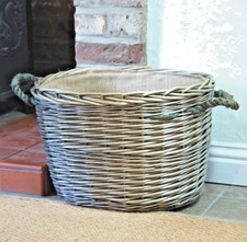 Oval natural willow rope