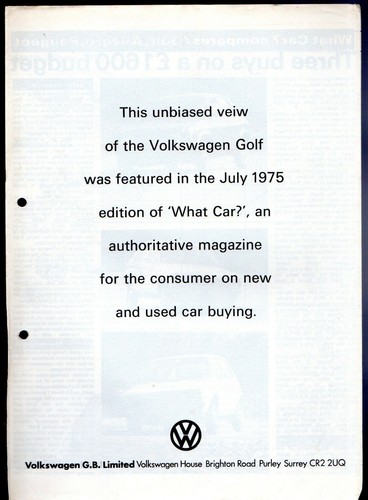 Volkswagen golf 1100 dr - golf,