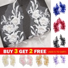 1 Pair Embroidery Lace Flowers