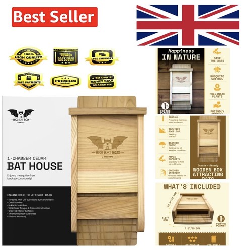 Cedar bat box - cedar,