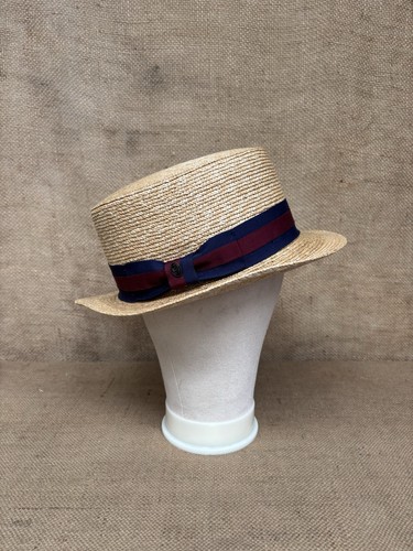 Boater hat with striped - boater,