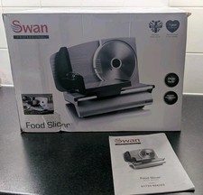 SWAN ELECTRIC FOOD MEAT CHEESE BREAD SLICER SFS102 boxed hardly used