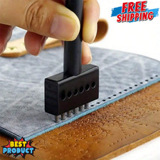 4-in-1 Adjustable Leather Hole Punch Tool Belt 4mm Steel Handheld Puncher Kit UK