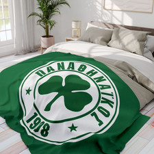 Panathinaikos Greek football team fleece blanket 60x80 Athens