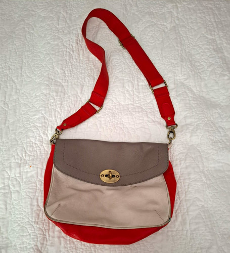 Boden beige red grey - boden, leather