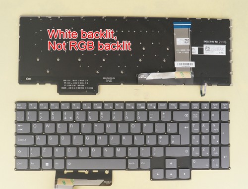 New white backlit keyboard - new,