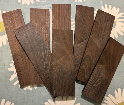 Pair wenge wood knife - pair,
