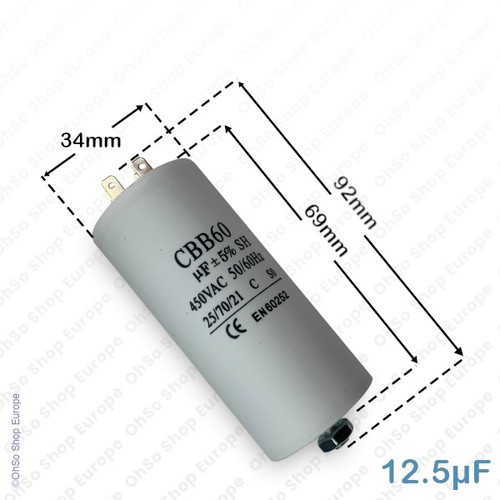 Universal 5uf capacitor - 12.5uf,