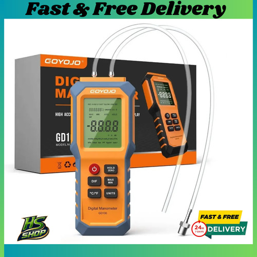 Digital manometer with backlit - manometer,
