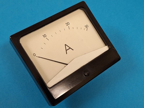 30a fsd moving coil - meter, ~