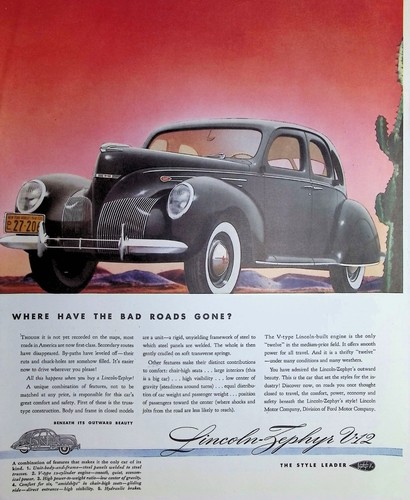 Original 1939 lincoln - original, lincoln-zephyr