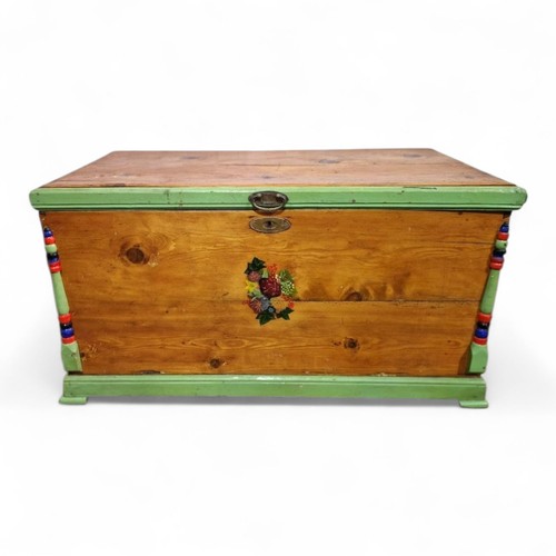 Pine blanket box antique - box,