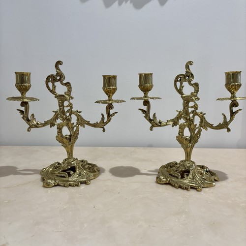 Pair vintage brass - vintage,