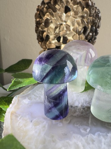 Carved banded fluorite - , crystal