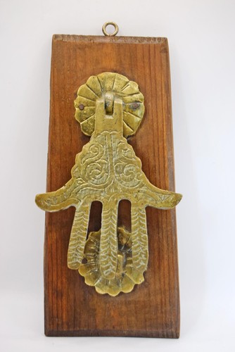 Vintage brass hamsa - vintage,