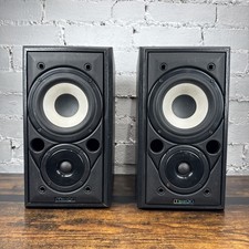 Mission 700 bookshelf Speakers 25-75W/ch, 8 Ohms  Black ,Twitters N/W  VGC
