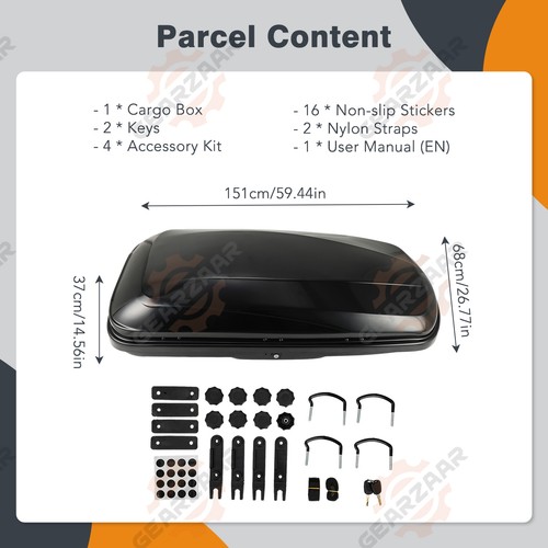 Car roof top box luggage - top,