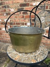 Vintage brass jam pan iron