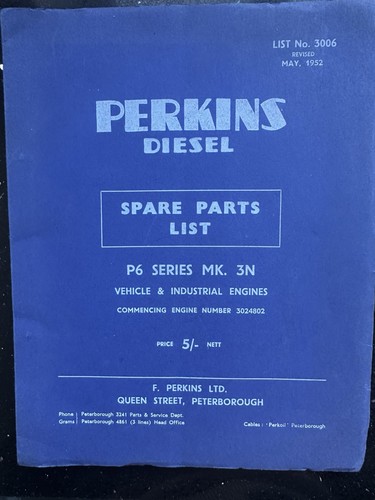 Rare 1952 perkins series - rare, p6
