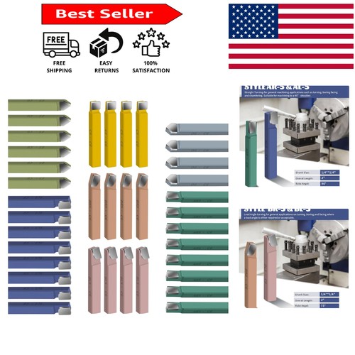38pcs carbide tip metal - 38pcs, 1/4"