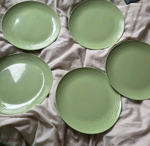 Used green melamine dinner - used,