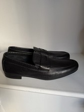 John Lobb Almond Toe Leather Loafers UK 9