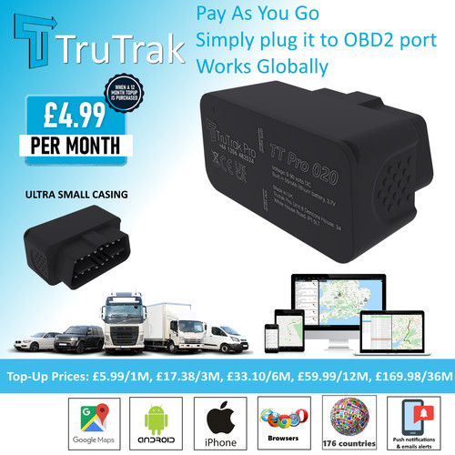 Trutrak pro020 gps tracker - pro020,