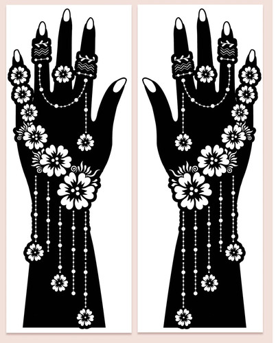 Temporary henna tattoo mehndi - henna,