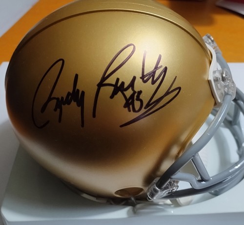 Rudy ruettiger signed - rudy, notre