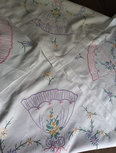Crinoline lady tablecloth - crinoline,