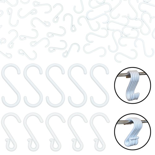 Hooks white plastic hanger - s,
