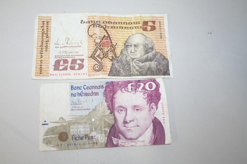 Pre euro irish banknotes - euro,
