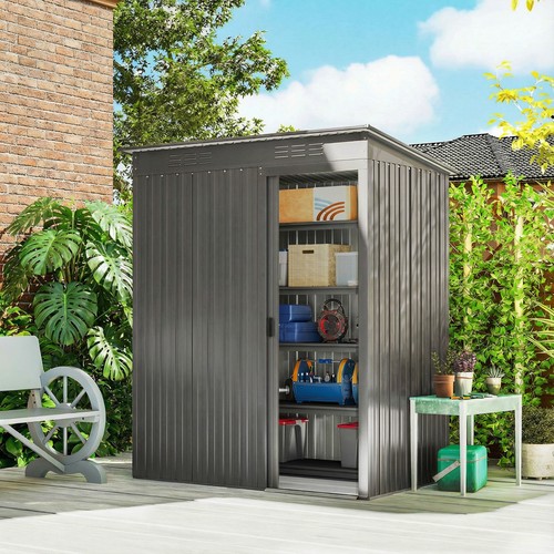 5ft metal garden shed - garden,