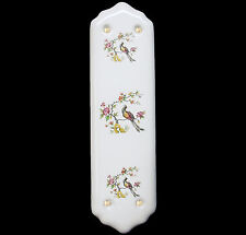 Chantilly White Porcelain Fingerplate Door Push Plate