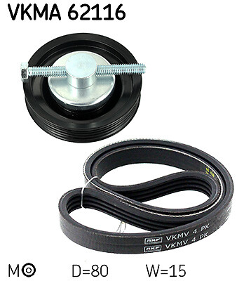 Skf vkma 62116 ribbed belt - 62116,