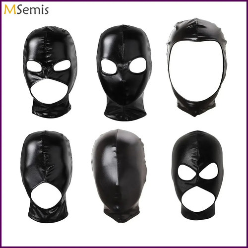 Unisex latex hood mask - latex,