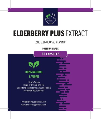 Elderberry plus extract 600mg - plus,