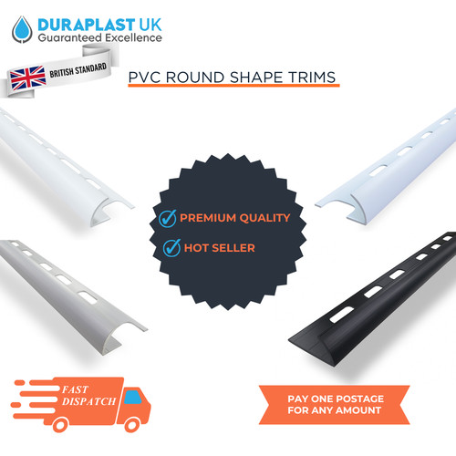 Tile trims plastic round - tile,