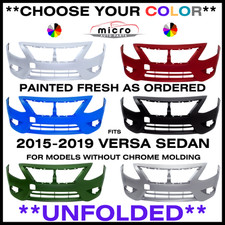 NEW FRONT BUMPER FOR 2015-2019 VERSA SEDAN PAINTED *CHOOSE YOUR COLOR* NI1000299
