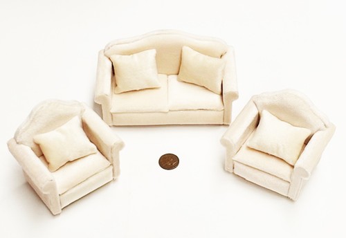 Dolls house miniature sofa and - sofa,