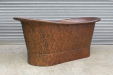 Vintage Antique Rust patina verdigris Copper Bathtub - "FREE shipping"