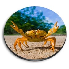 Round MDF Magnets - Yellow