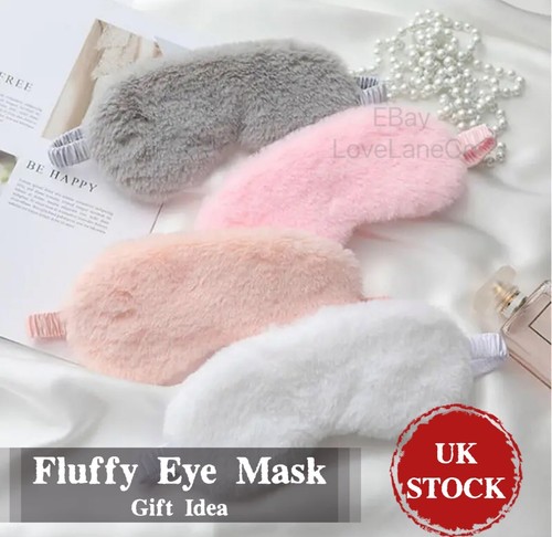 Plush fluffy sleep eye mask - plush,