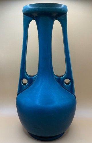 Antique bretby blue glazed - blue,