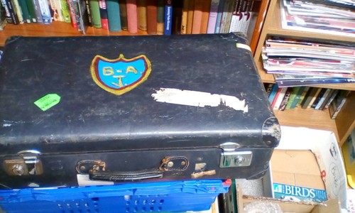 Vintage globe trotter suitcase - globe,